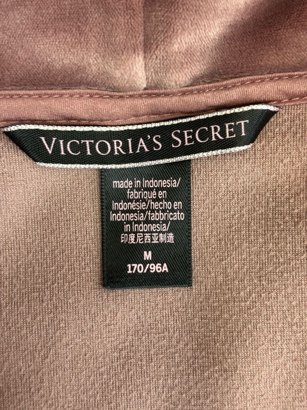 Victoria’s Secret Velour Tracksuit Dusty Rose Rhinestone Stripe Jogger Set S M - Picture 10 of 16